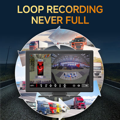 Sistema di visione surround AI MDVR con quattro telecamere fisheye, visione notturna e registrazione ad alta frequenza per veicoli pesanti
