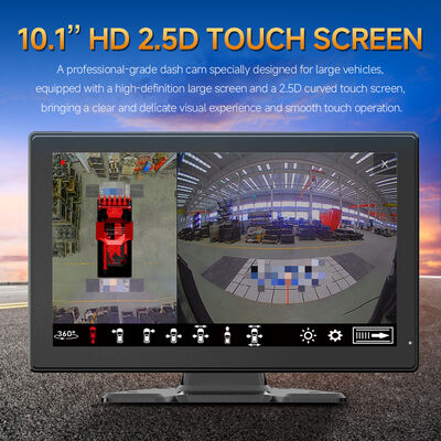 Sistema di visione surround AI MDVR con quattro telecamere fisheye, visione notturna e registrazione ad alta frequenza per veicoli pesanti