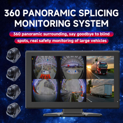 Sistema di visione surround AI MDVR con quattro telecamere fisheye, visione notturna e registrazione ad alta frequenza per veicoli pesanti
