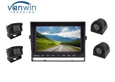 Video monitor DVR 12~24V di 4CH 1080P dell'automobile LCD robusta del quadrato con 4 input di Manica HD