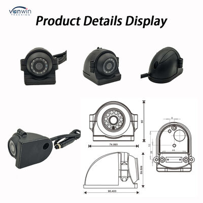 24V 4CH AI Dash Cam Kit Camera di sicurezza del veicolo DVR con DMS ADAS BSD Side Camera per camion / autobus