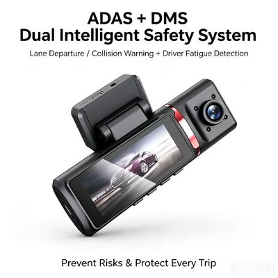 Dash camera AI 4G a 3 canali 4K frontale, ADAS e DMS, localizzazione GPS, monitor di parcheggio 24 ore su 24, 7 giorni su 7