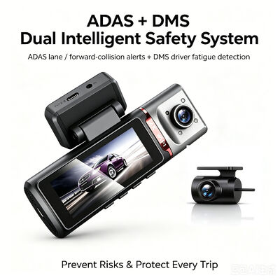 3 canali HD DVR Dash Cam 4G 4K Front 1080P Cabina posteriore GPS Tracking ADAS DMS 24/7 Parking Monitor per la sicurezza della flotta