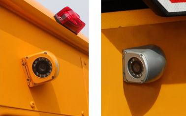 Vista laterale impermeabile del CCD 700TVL della videosorveglianza del CCTV del metallo giallo per il bus/camion