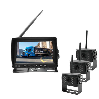 Sistema di backup di telecamere inverse per auto senza fili da 7 pollici per camion a rimorchio