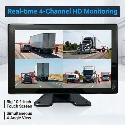 10.1 Inch Touch DVR Monitor con 360 AI BSD e LED Alarme Riduce gli incidenti per carrelli elevatori camion veicoli agricoli