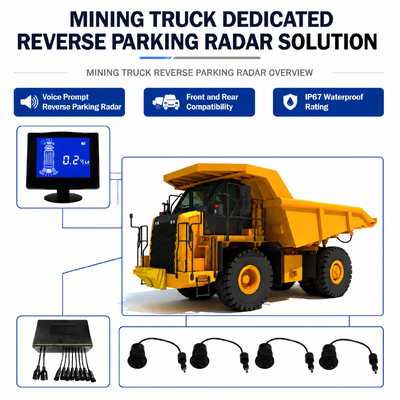 Sistema di frenatura di emergenza di sicurezza AEBS del camion minerario BSD anteriore e posteriore Avvertenza sul punto cieco DMS Monitoraggio della stanchezza del conducente