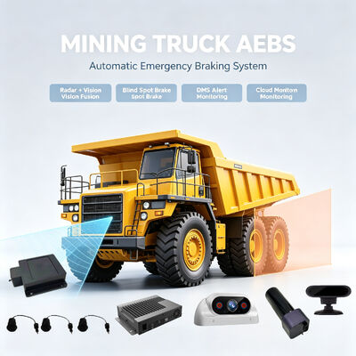 Sistema di frenatura di emergenza di sicurezza AEBS del camion minerario BSD anteriore e posteriore Avvertenza sul punto cieco DMS Monitoraggio della stanchezza del conducente