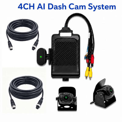 Telecamera da cruscotto AI a 4 canali 1080P ADAS DMS MDVR System con 4G GPS WiFi per auto, taxi, camion, autobus