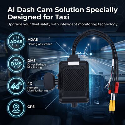 Telecamera da cruscotto AI a 4 canali 1080P ADAS DMS MDVR System con 4G GPS WiFi per auto, taxi, camion, autobus