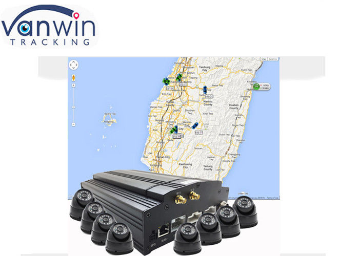 8 canali DVR mobile con 3G 4G GPS e 2TB HDD Supporto per il monitoraggio CCTV del veicolo
