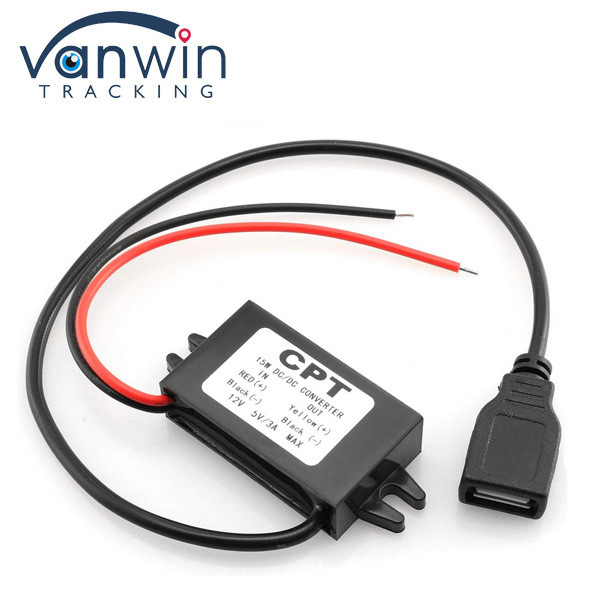 Convertitore di corrente continua modulo Buck 12V a USB 5V 3A convertitore di corrente continua a corrente continua Step Down Adapter per auto