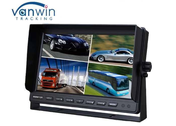 Monitor LCD a colori 24V Van TFT per auto monitor LCD da 10,1 pollici con ingresso video 4 canali