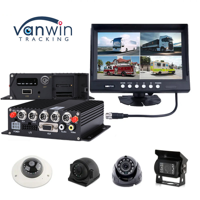 AI MDVR 4CH 1080P H.265 HHD Mobile DVR Dashcam Registratore GPS Mobile