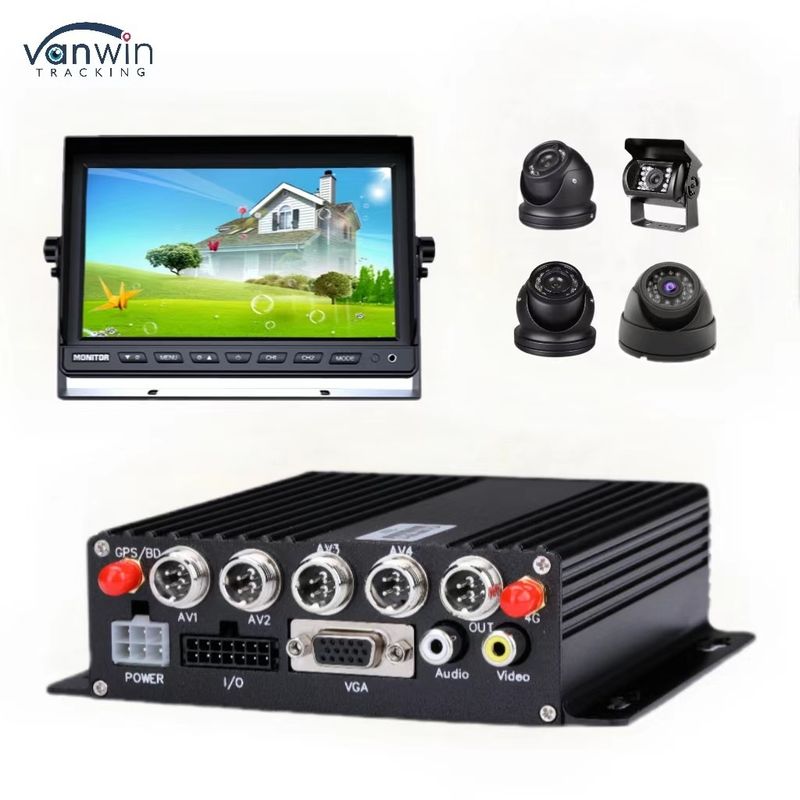 DC 12V 36V H.265 4CH HD 1080P Car Mobile DVR Dash Cam Recorder con trasferimento wireless