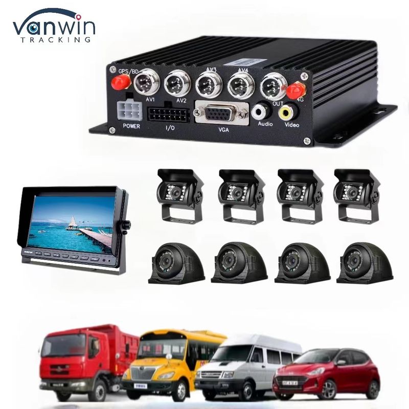 8CH 1080P H.265 HD GPS Vehicle Mobile DVR Recorder con uscita 12V 2.5A e 5V 2A