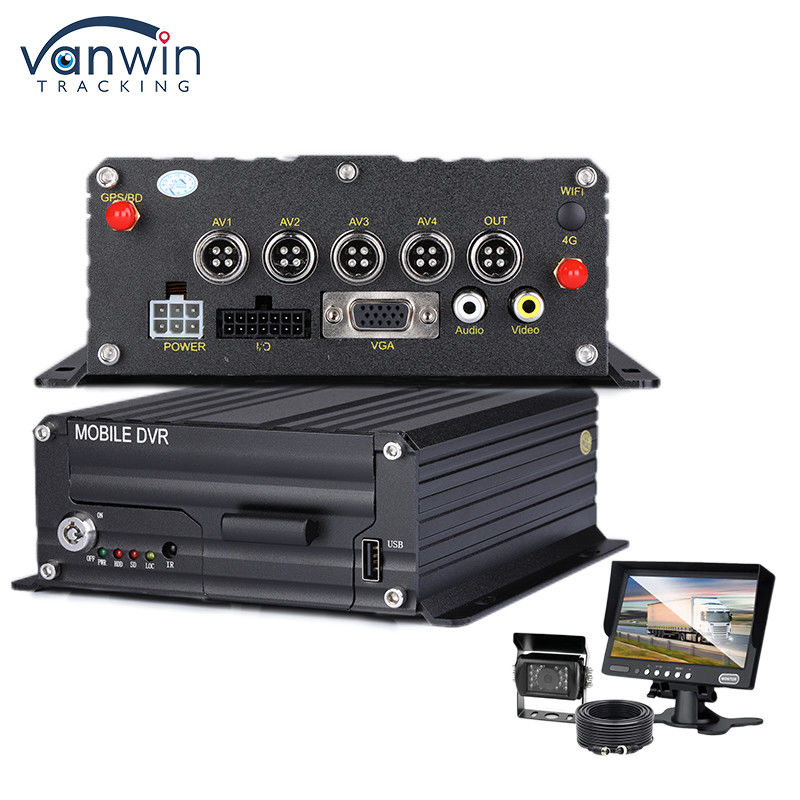 Veicolo 1080P H.265 4CH SD Car Mobile DVR Dash Cam Recorder