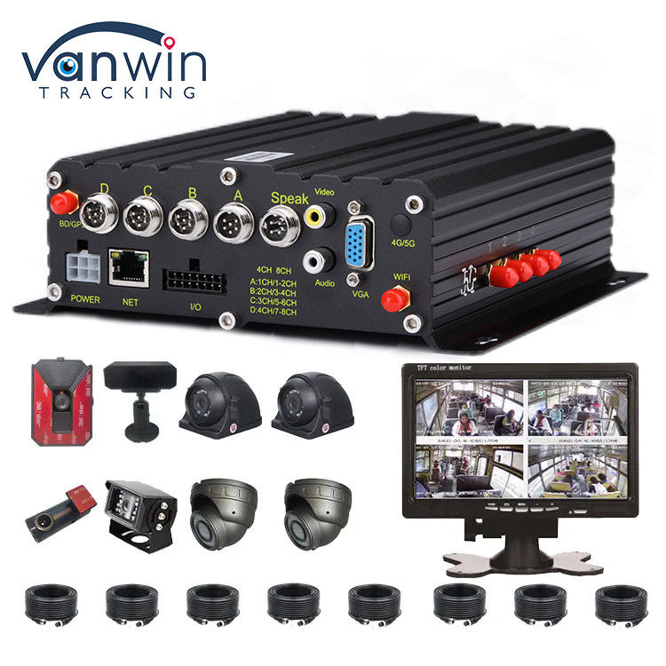 AI 4CH Car Recorder con GPS DVR 1080p Mobile DVR Car DVR Video Recorder