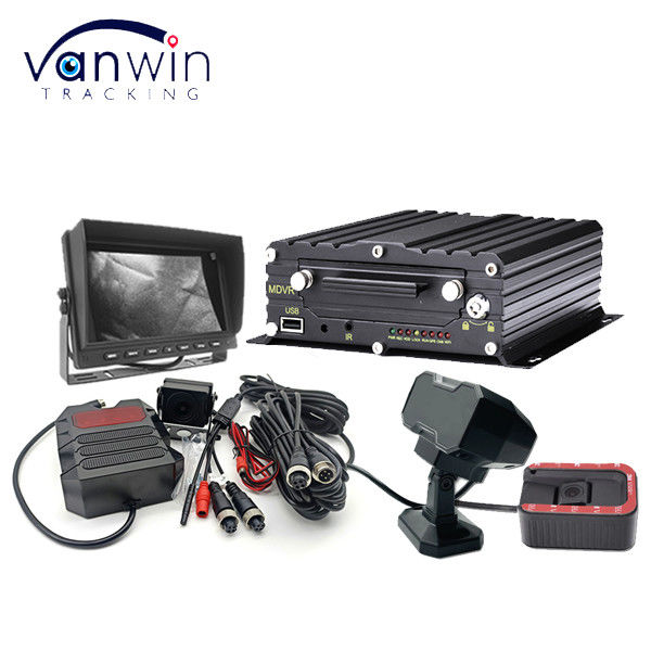4CH 1080P SD MDVR Monitoraggio e tracciamento in tempo reale 4G AI ADAS DMS DVR mobile per autobus e camion Sistema CCTV