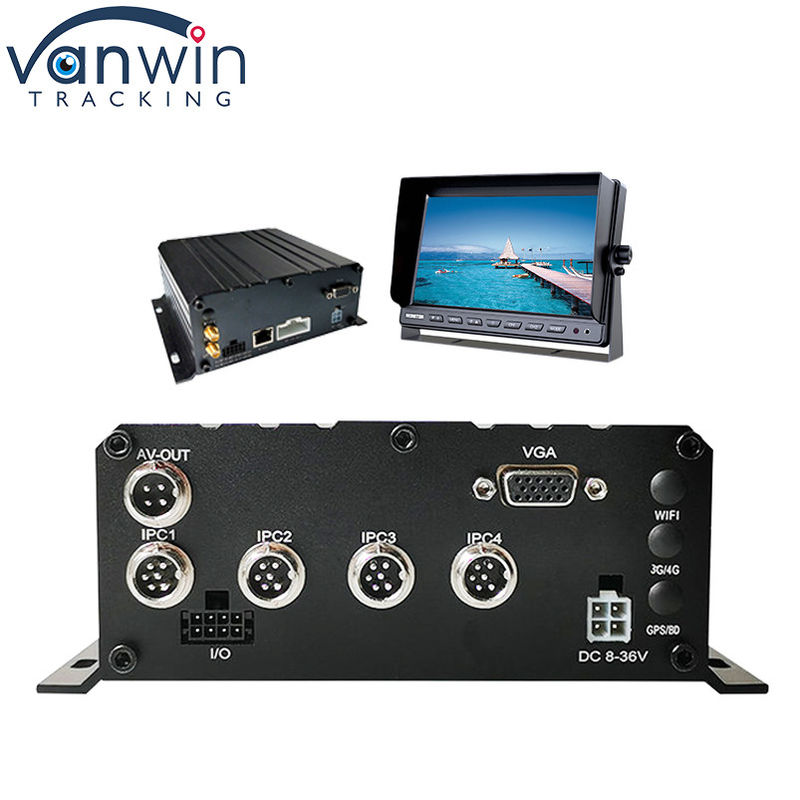 HD 1080P H.264 4 canali DVR mobile GPS WIFI Autoveicolo Autobus Auto Registratore