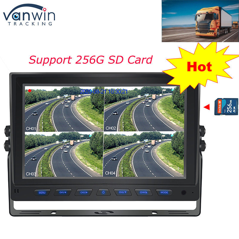 7 pollici in tempo reale GPS 4G AHD 4CH Monitor TFT Car Monitor Display per Auto Bus Truck