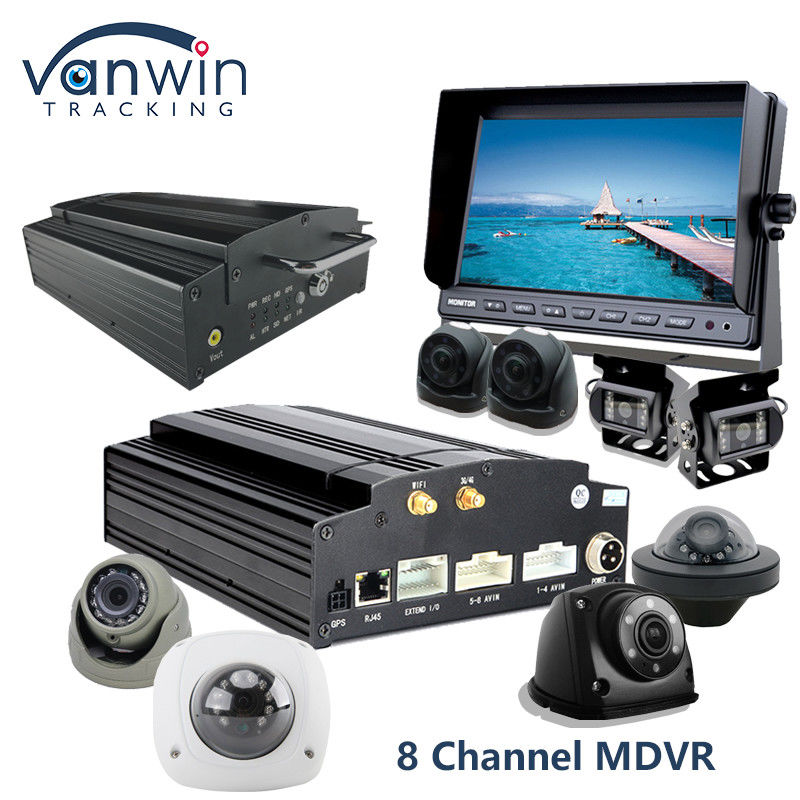 4G Wifi GPS MDVR Camera System 8CH Mobile Digital Video Recorder Per Autobus e Veicoli
