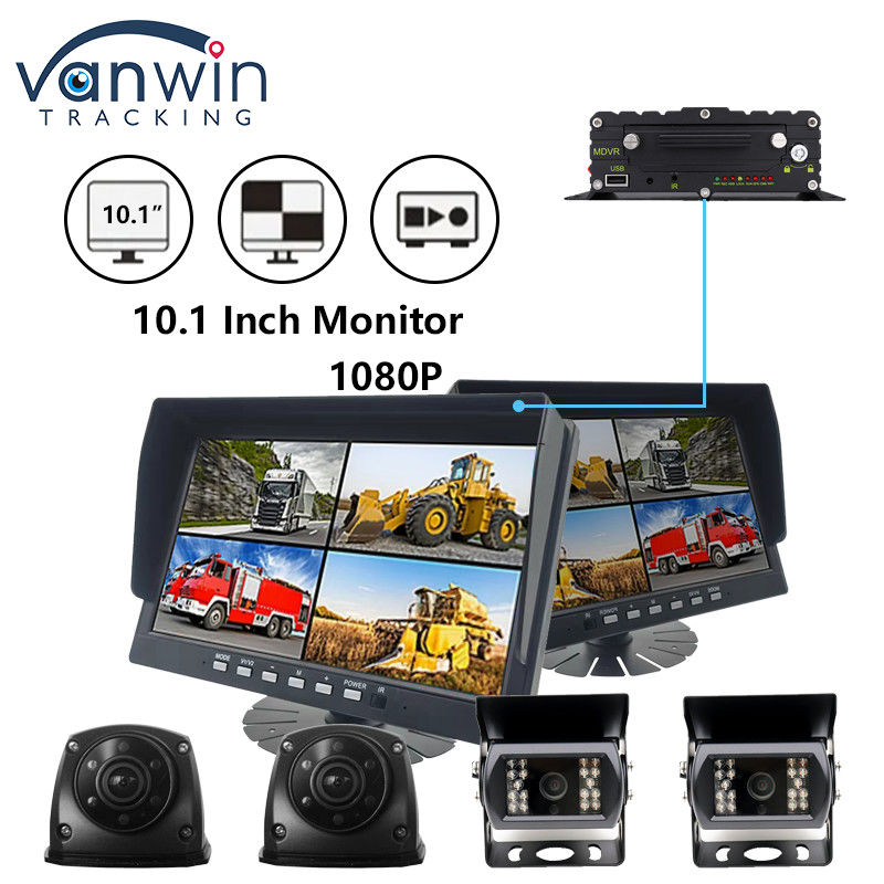 10.1 pollici IPS Security TFT Car Monitor HD 1080P Display For Truck Bus Veicolo Camera