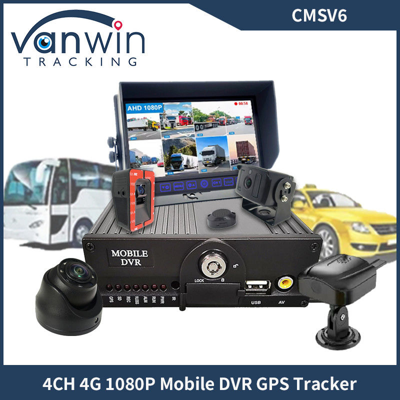 4CH Dual SD Card GPS MDVR Camera con 4G WiFi Mobile DVR Sistema di sicurezza del bus scolastico