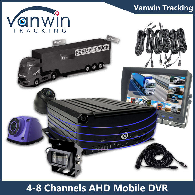 AHD 8CH HDD Remote Control Mobile DVR 1080P 4g Funzione GPS Monitoraggio della sicurezza del veicolo Cmsv6 MDVR