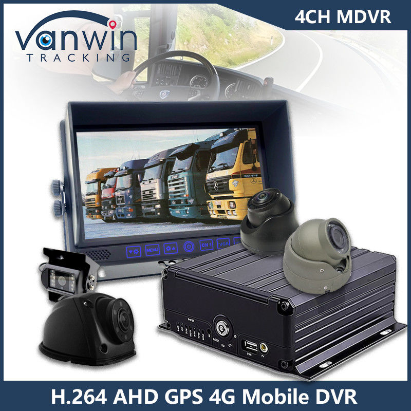 4CH GPS 4G WiFi Mobile DVR Full HD 1080P Auto Camera HDD Mdvr Per Autobus Van Veicolo