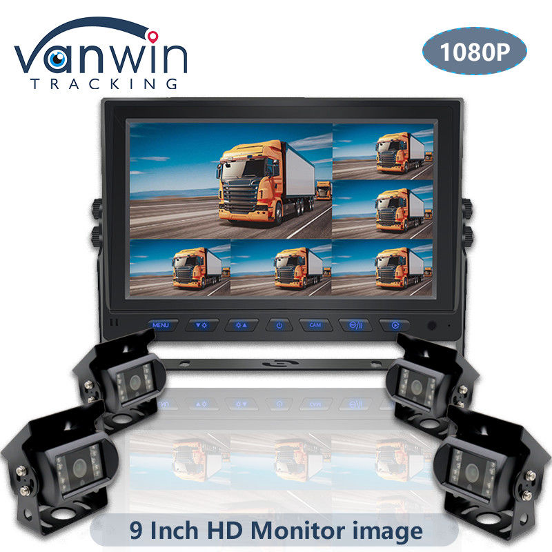 9 pollici AHD 1080P MDVR Monitor 8 Canale Full HD Split Display Monitor Per Veicolo