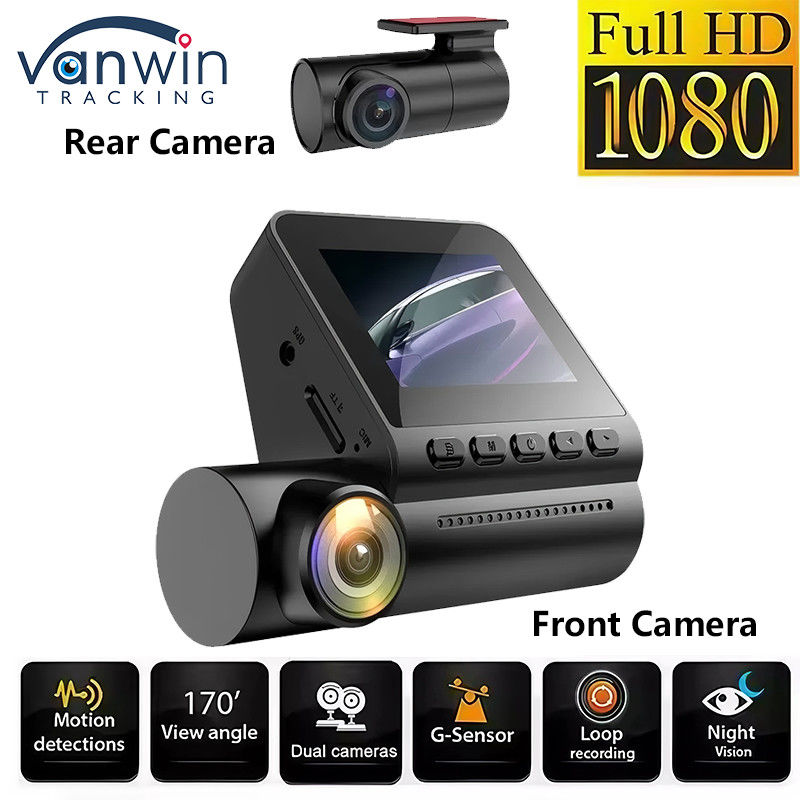 Full HD 4K Dash Cam Dual Lens Video Recorder Visione notturna Parcheggio Monitor Dashcam