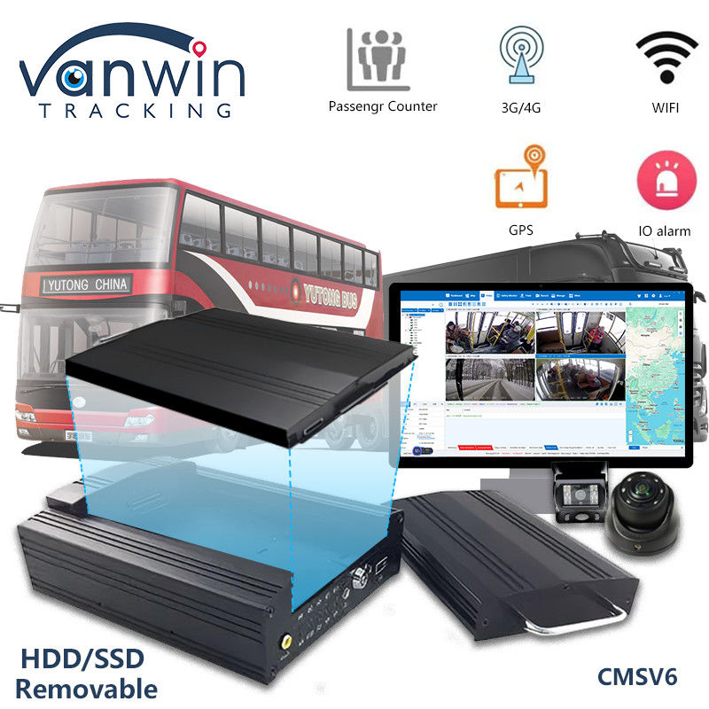 OEM 8CH HD 1080P HDD DVR mobile con 4G GPS WIFI MDVR per il sistema di gestione della flotta