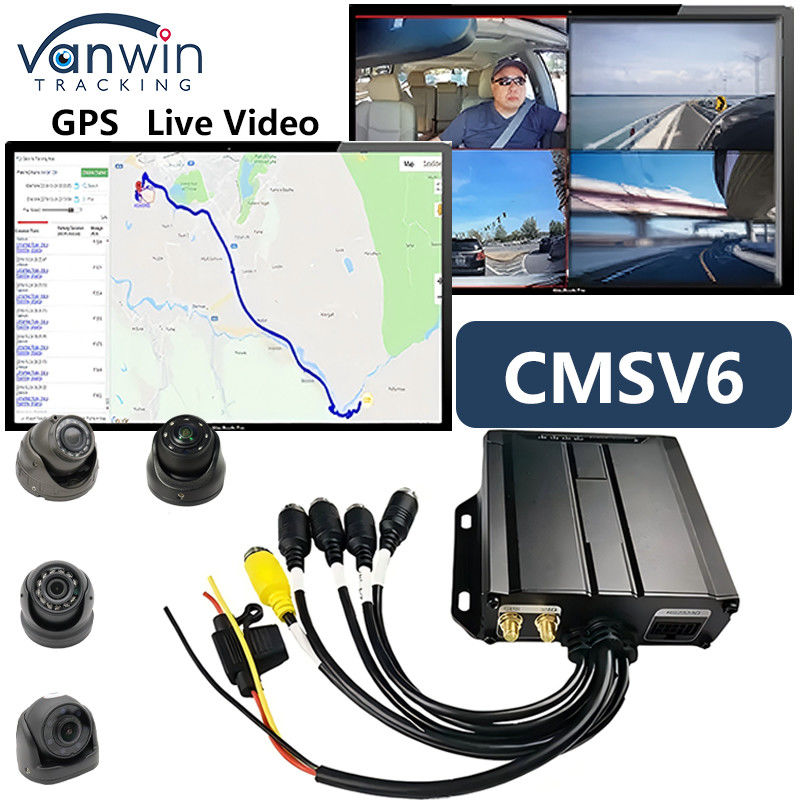 4CH Dual SD Card Mobile DVR Mini Size Car Black Box nel veicolo CCTV 4G GPS MDVR