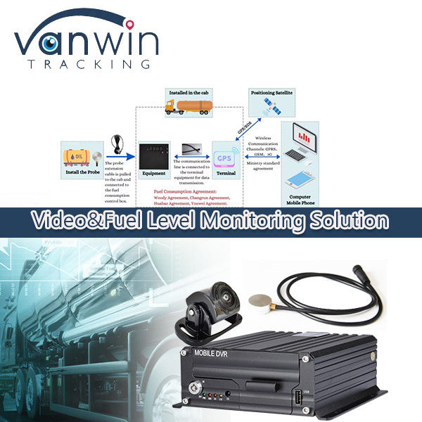 4G wireless Mobile DVR Oil Level Gauge Diesel Fuel Tank Level Monitoring Sensor per camion