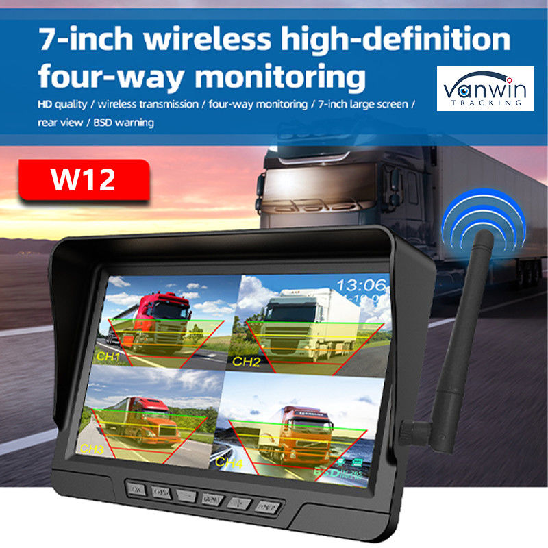 7 Inch Wireless Car Monitor Solar Camera Kit Con IP68 CCTV Sicurezza Camera wireless