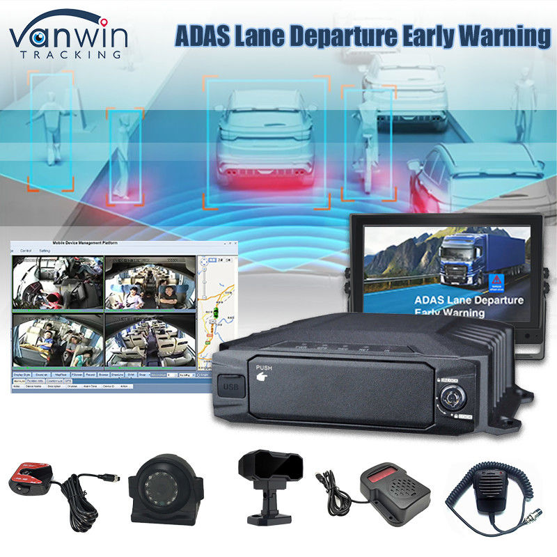 8CH 1080P Ai HDD Mobile DVR Monitoraggio e tracciamento in tempo reale 4G Ai Adas DMS MDVR Sistema di CCTV