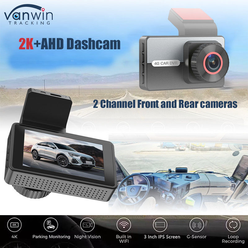 2K 1080P Dual Dash Cam Wifi Control APP Visione notturna Parcheggio Monitor G-Sensor Per Auto