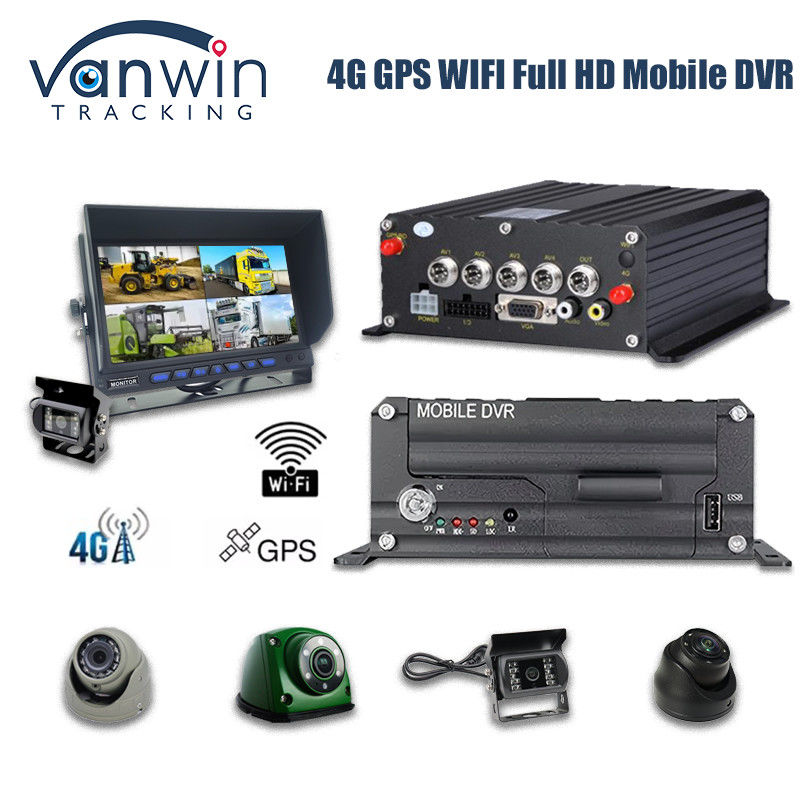 4CH 1080P HDD Mobile DVR 4G GPS Monitoraggio in tempo reale e dispositivo di archiviazione dati di tracciamento