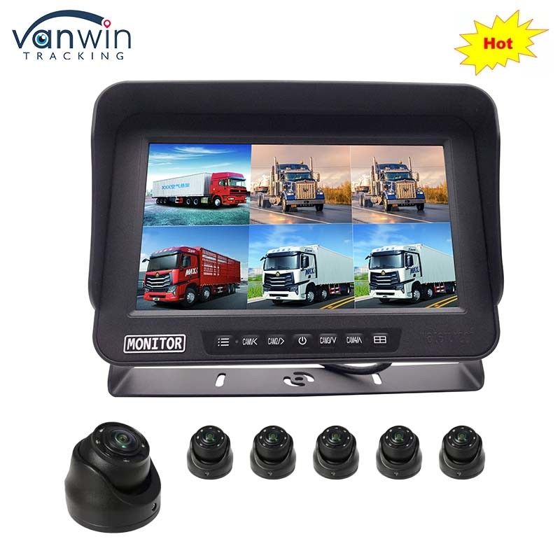 Monitor AHD 1080P MDVR 10,1 pollici 6 canali impermeabile Split Display Monitor scheda SD per veicolo