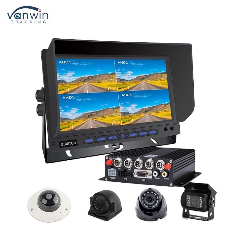 AHD/CVBS Multiple Video Mixed Input 4 Channel 7 Inch Split Display Car Monitor Per Veicolo