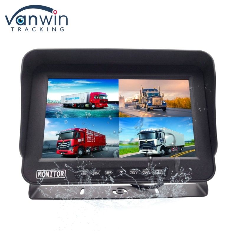 4 CH AI Vehicle Monitoring System IPX69 Display AHD a 10 pollici impermeabile a esplosione