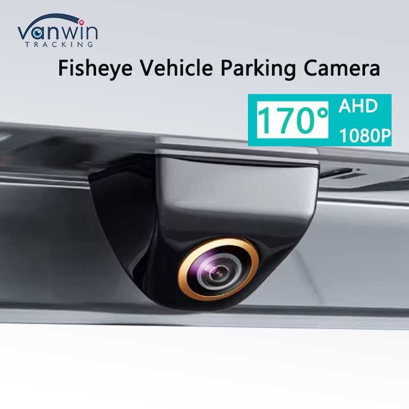 Fotocamera retrovisoria 170° Full HD Visione notturna inversa AHD Fisheye Fotocamera di parcheggio dei veicoli