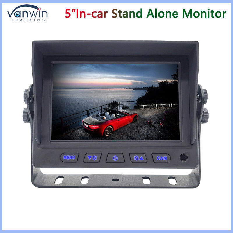 Mini 5 Inch Car TFT Monitor 2 Ways AHD 1080P 720P CVBS Input video misto con supporto a forma di U