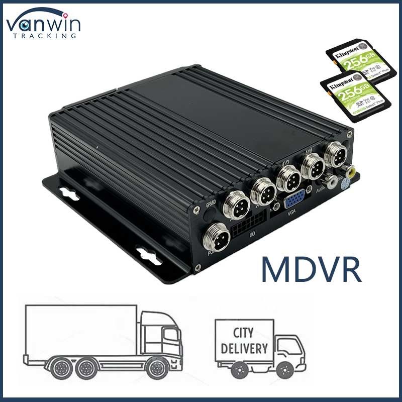 4CH 1080P Dual SD Card Mobile DVR 4G GPS1080P Funzione GPS del veicolo 12 mesi di garanzia