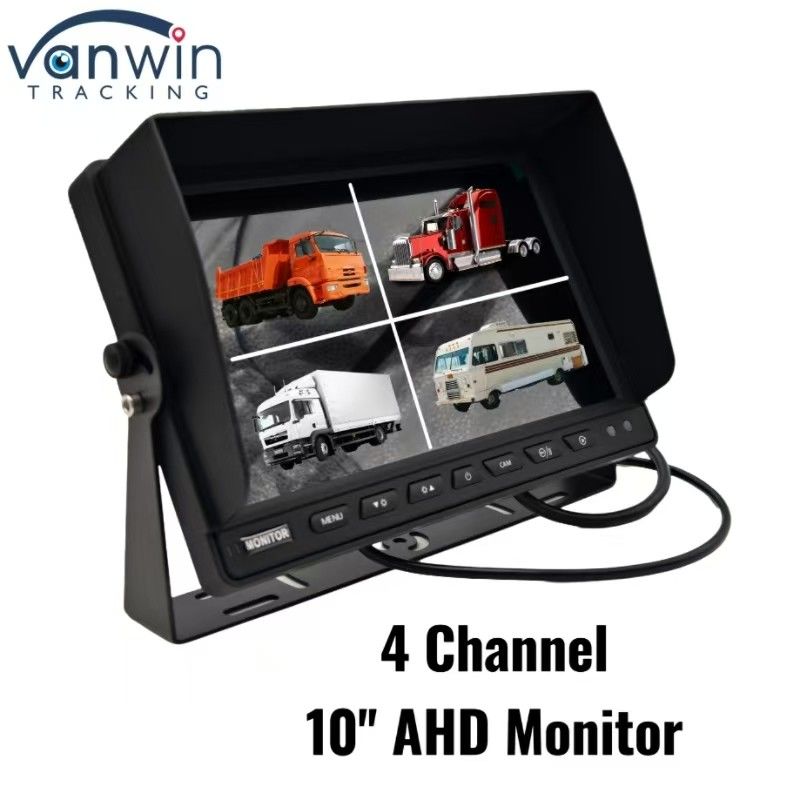 Black High Definition 4 Channel Car Monitor 7 "9" 10" Dimensione opzionale per una varietà di veicoli PAL / NTSC