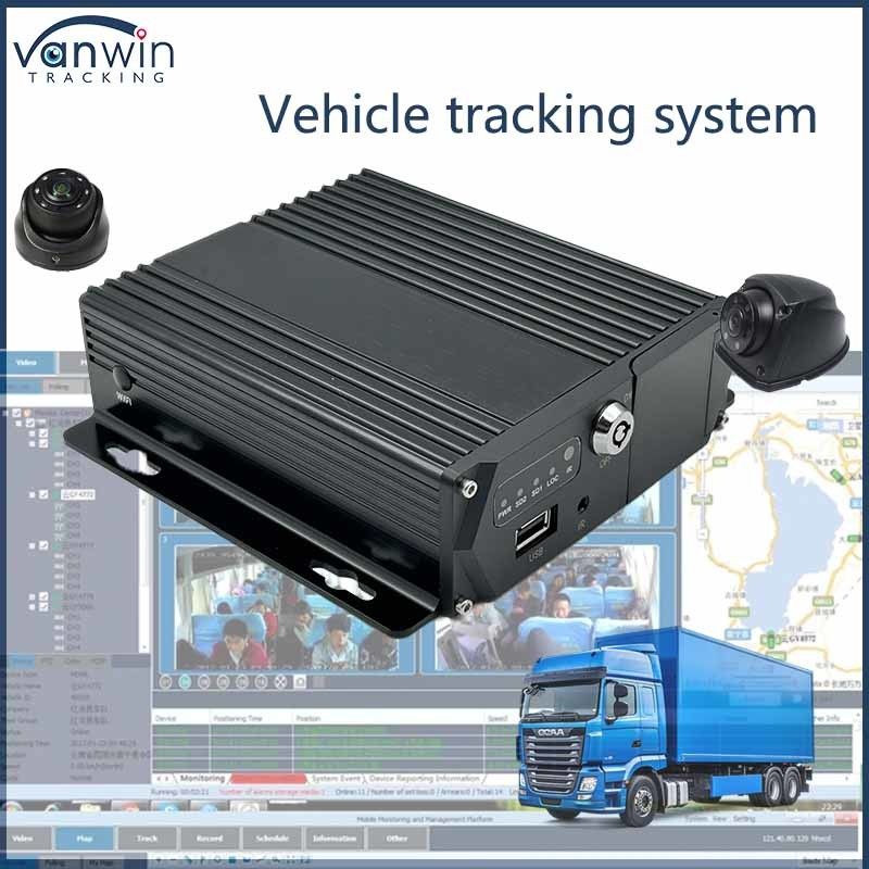 4CH Truck in tempo reale MDVR Sistema di monitoraggio digitale della pressione dei pneumatici 4G SD 1080P Funzione GPS del veicolo