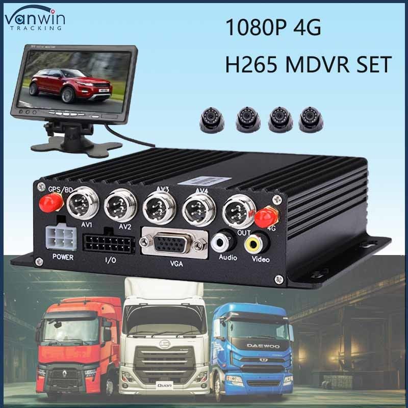 HD 1080P AI BSD ADAS DMS Kit Autobus camion 4G WiFi 4 Canale SD Mobile DVR sistemi Veicolo CAR Black Box