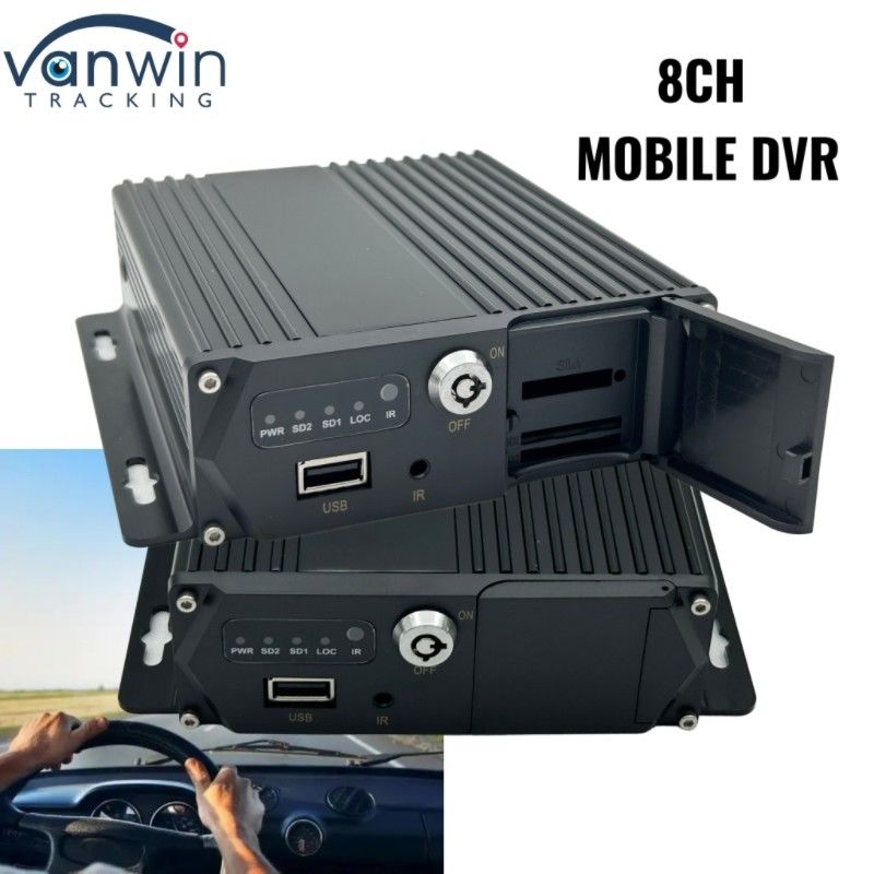1080P MDVR 8 CH SD Card Mobile Digital Recorder Sistema di monitoraggio professionale dei veicoli per la flotta di autobus e camion