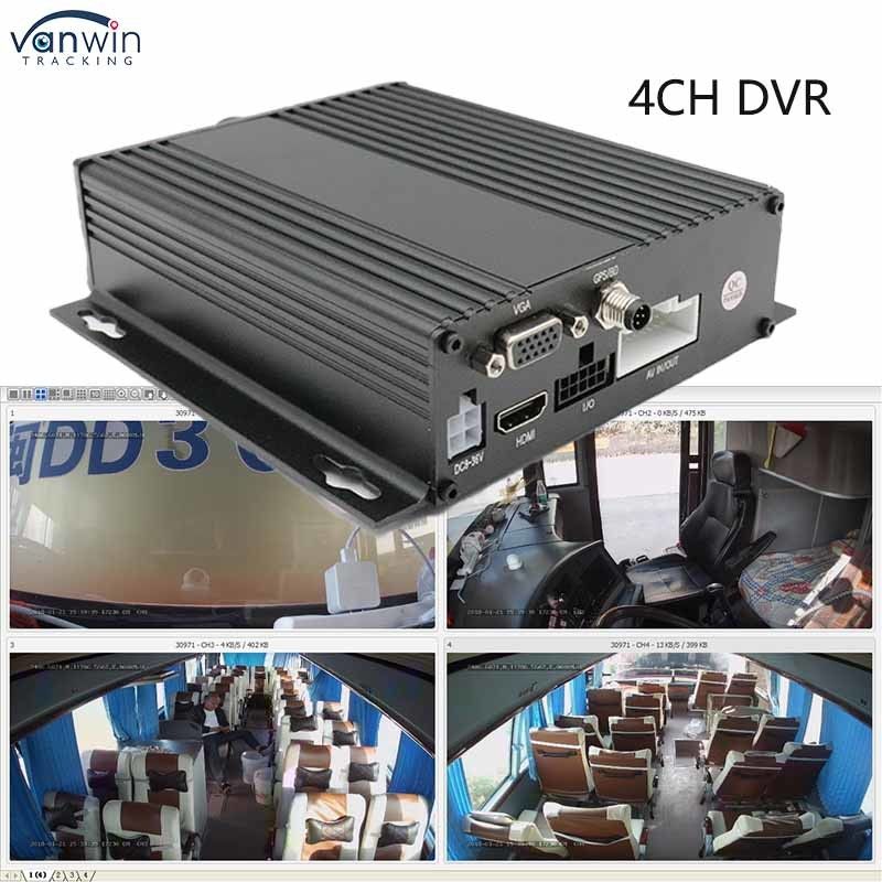 1080P AHD Remote Control Autobus RV 3G 4G GPS Mobile HD 4CH DVR Registratore video